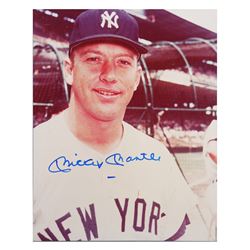 MICKEY MANTLE Signed Photo JSA LOA