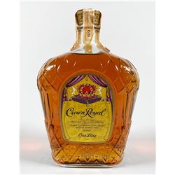 UNOPENED CROWN ROYAL Whisky 1970s Liter