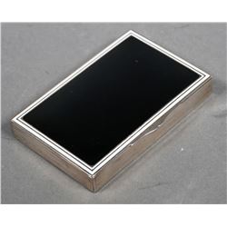 Art Deco Swiss Silver Card or Cigarette Box