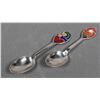 Image 1 : (2) Michelsen Denmark Sterling Enamel Spoons