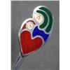 Image 2 : (2) Michelsen Denmark Sterling Enamel Spoons