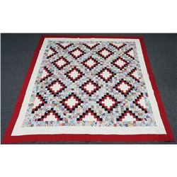 Antique Handmade Quilt, Circa 1940s