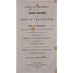 BOOK: Sons of Temperance, New York, 1845