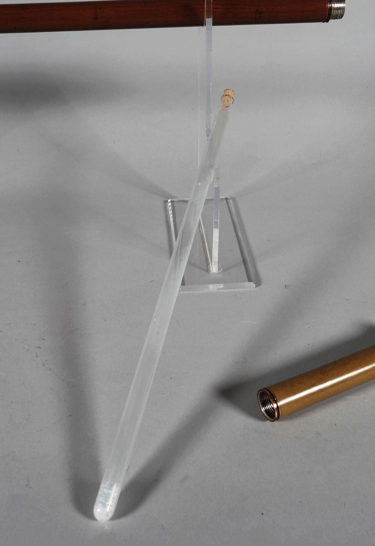 Antique Walking Stick w Hidden Flask