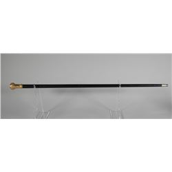 Antique Gold Engraved Walking Stick