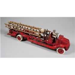 ARCADE Cast Iron Mack Fire Apparatus Ladder Truck