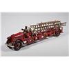 Image 3 : Large KENTON Cast Iron Toy Fire Ladder Truck