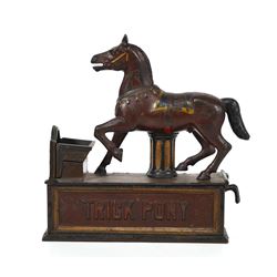 Shepard TRICK PONY Cast Iron BANK