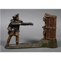 Cast Iron Mechanical William Tell Toy Bank