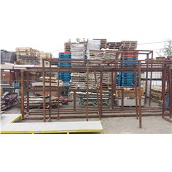 Steel racking around 20' x 69" plus other Steel Racking around