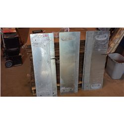 Galvanized Steel plate 9" x 37" x 1/8"