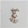 Image 1 : 10K Yellow Gold Cubic Zirconia Pendant, Made in Canada, Suggested Retail Value $80