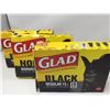 Image 1 : Glad Black Regular (3 x 74L x 10bags)