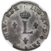 Image 2 : 1763/3/2-A French Colonies Sou Marque, Paris mint, Vlack 47c, R6, NGC VF details