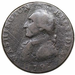 1791 Washington Large Eagle Cent, Baker 15, GW-15, R2, G6