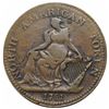 Image 1 : Pair of Tokens: 1781 North American Token VF20 & 1820 Ireland Halfpenny Token net F12