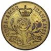 Image 2 : (c. 1860s) Robinson Copy 1733 Rosa Americana Twopence, Brass, Kenney 4, W-15160, R6, MS60