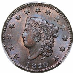 1820/19  N-3  R2  PCGS MS64BN.  EAC MS63