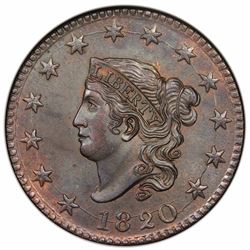 1820  N-13  R1  NGC MS64BN.  EAC MS60