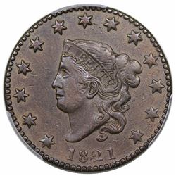 1821  N-1  R1  PCGS XF45.  EAC VF30