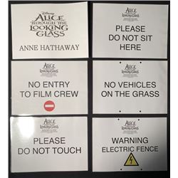 Alice Through the Looking Glass (2016) - Set Signs Including Hathaway Trailer Sign
