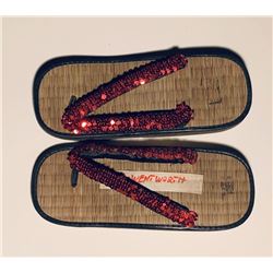 Flash Gordon (1980) - Mongo Citizen Red Sequin Sandals
