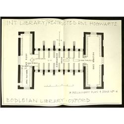 Harry Potter and the Sorcerer's Stone (2001) - Library/Restricted Room interior Layout