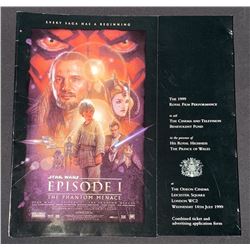 Star Wars: Episode I - The Phantom Menace (1999) - UK Benevolent Fund Royal Film Performance Applica