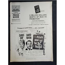 MGM Pressbook "PLEASE DON'T EAT THE DAISIES" No cut outs. 19 pages. Starring Doris Day and Dav