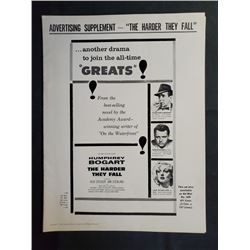 1956 Pressbook "THE HARDER THEY FALL" Colombia PicturesTHE HARDER THEY FALL Starring Hump