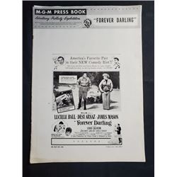 1956 MGM Pressbook "Forever Darling" 1956 MGM Pressbook starring Lucille Ball, Desi Arnaz, and J