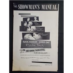 1959 SHOWMAN MANUAL "Pillow Talk" 1959 Universal International Pressbook starring Rock Hud