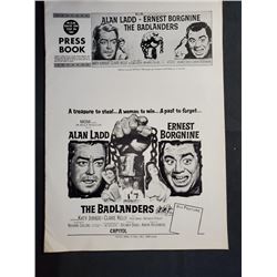 1958 MGM Pressbook "THE BADLANDERS" 1958 MGM Pressbook starring Alan Ladd and Ernest Borgnine. C