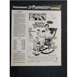 1958 SHOWMANSHIP MANUAL "ROCK-A-BYE BABY" 1958 Paramount Pictures Showmanship Manual starring Je