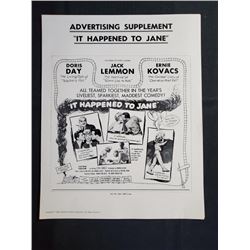 1959 Columbia Pictures "IT HAPPENED TO JANE" 1959 movie Pressbook starring Doris Day, Jack Lemmo