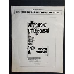 1960 20th Century "SEVEN THIEVES"  20th Century -Fox Exhibitors Campaign Manual. Starring Edward