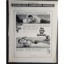 Exhibitor Campaign Manual "THE LONG, HOT SUM"  20th Century-Fox Pressbook starring Paul Newman,