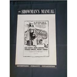 "Live Fast Die Young" 1958 Press Book Universal International Release "Live Fast Die Young" STARRING