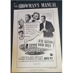 "My Man Godfrey" 1957 Press Book Gentleman's Gentleman Who Had A Way With The Ladies !  Starring: Je