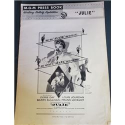 "Julie" 1957 Press Book Julie  Starring: Doris Day Louis Jourdan Barry Sullivan Frank Lovejoy One cu