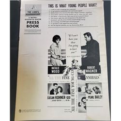 "All the Fine Young Cannibal" 1960 Press Book Robert Wagner  Natalie Wood Several cut pages