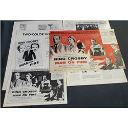 "Man on Fire" 1955 Press Book Man on Fire  Bing Crosby Inger Steven's Mary Fickett