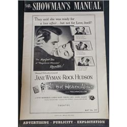 "All the Heaven Allows" 1955 Press Book Universal International 1955 "All the Heaven allows"  Jane W