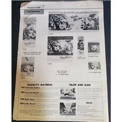 "Paris Blues" 1957 Press Book United Artists Pressbook Paris Blue 1961 Paul Newman Joanne Woodward S