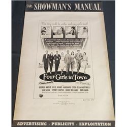 "Four Girls in Town" Press Book 1956 "Four Girls in Town"  Universal International  starring George