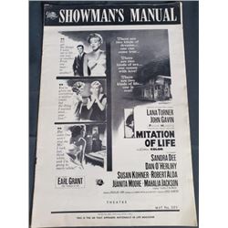 "Mitation of Life" 1959 Press Book Mitation of Life  Starring: Lana Turner John Gavin  Some articles
