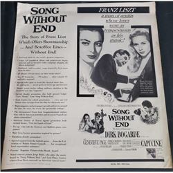 "Song without End" 1960 Press Book Song Without End Dirk Bogarde with Genevieve Page