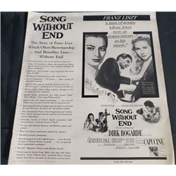 "Song Without End" 1960 Press Book Song without End  Dirk Bogarde, Genevieve Page