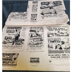 "Running Wild " 1955 Press Book Running Wild  STARRING: William Campbell Mamie VanDoren
