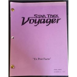 "Star Trek Voyager" (1995 -2001) Script Ex Post Facto Season 1 Episodes 8 This is the final draft da